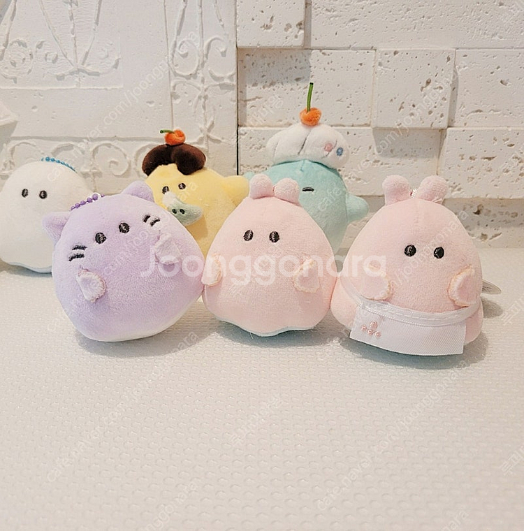 오바케누 유령 모찌 볼체인 키링 가방고리 인형--4