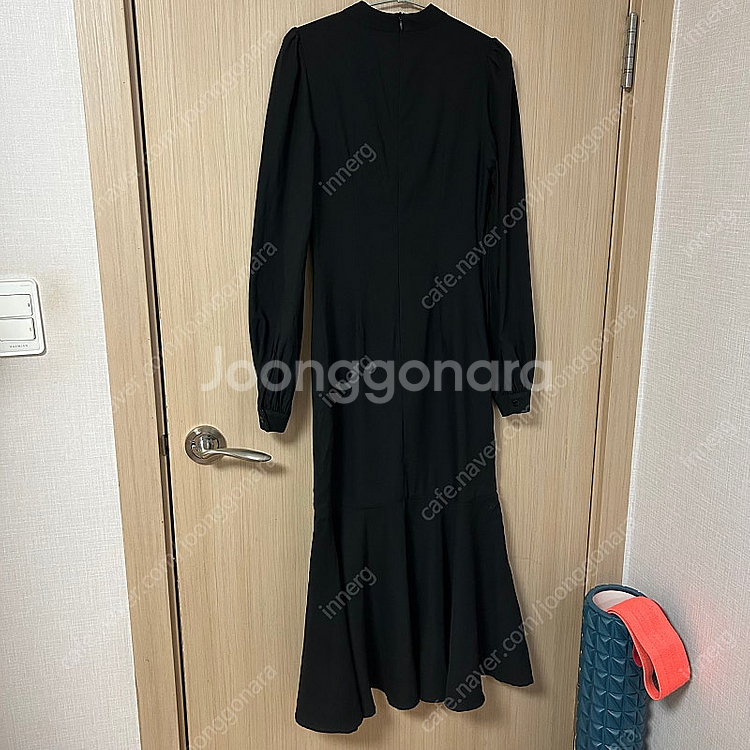신스덴 홀터넥 블랙 롱원피스 하객룩웨딩스냅 머메이드브이...--8