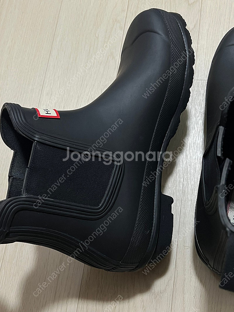 헌터 첼시 레인부츠 무광 240mm uk5--3