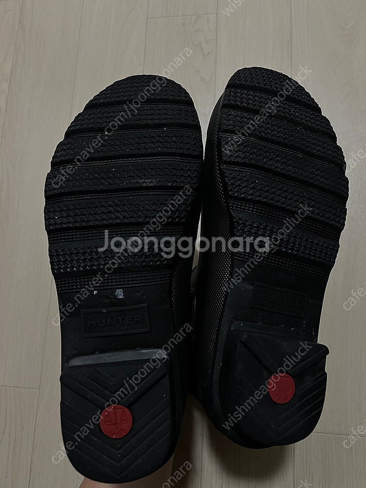 헌터 첼시 레인부츠 무광 240mm uk5--6