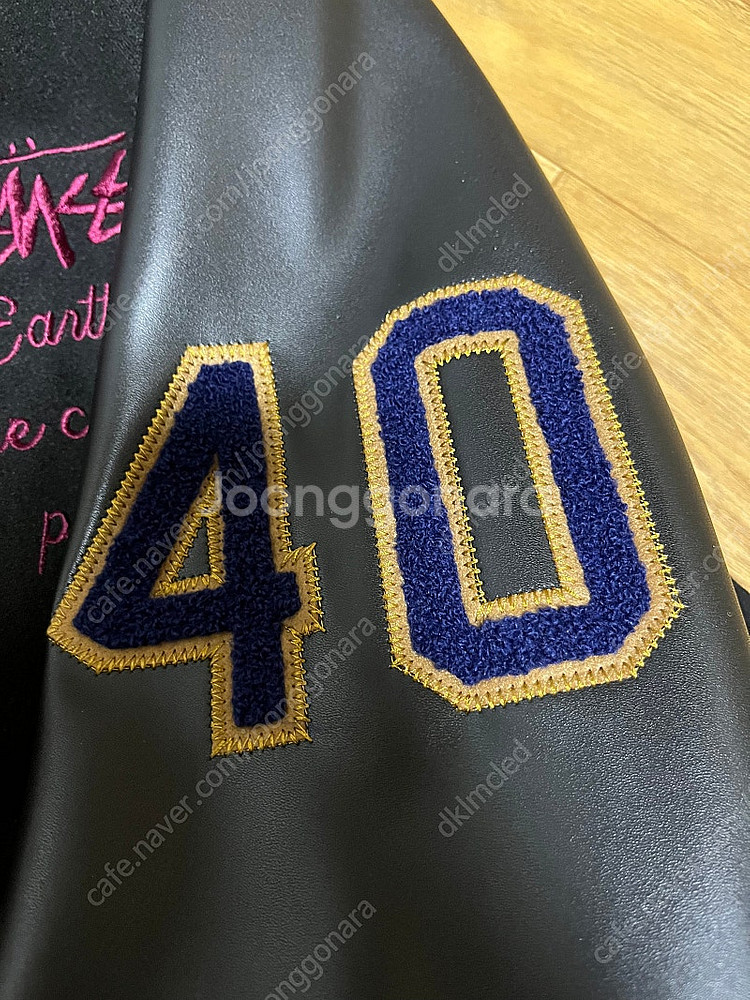 스투시 40주년 바시티 자켓 L--3
