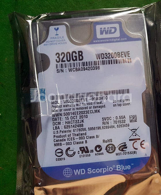 노트북용 2.5인치 WD 320GB HDD입니다.(E-...--1
