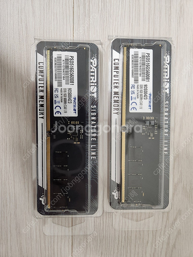 PATRIOT DDR5-5600 CL46 SIGNATURE (하이닉스 A다이, 언락) 패트리어트 16GB*2 팝니다...--0