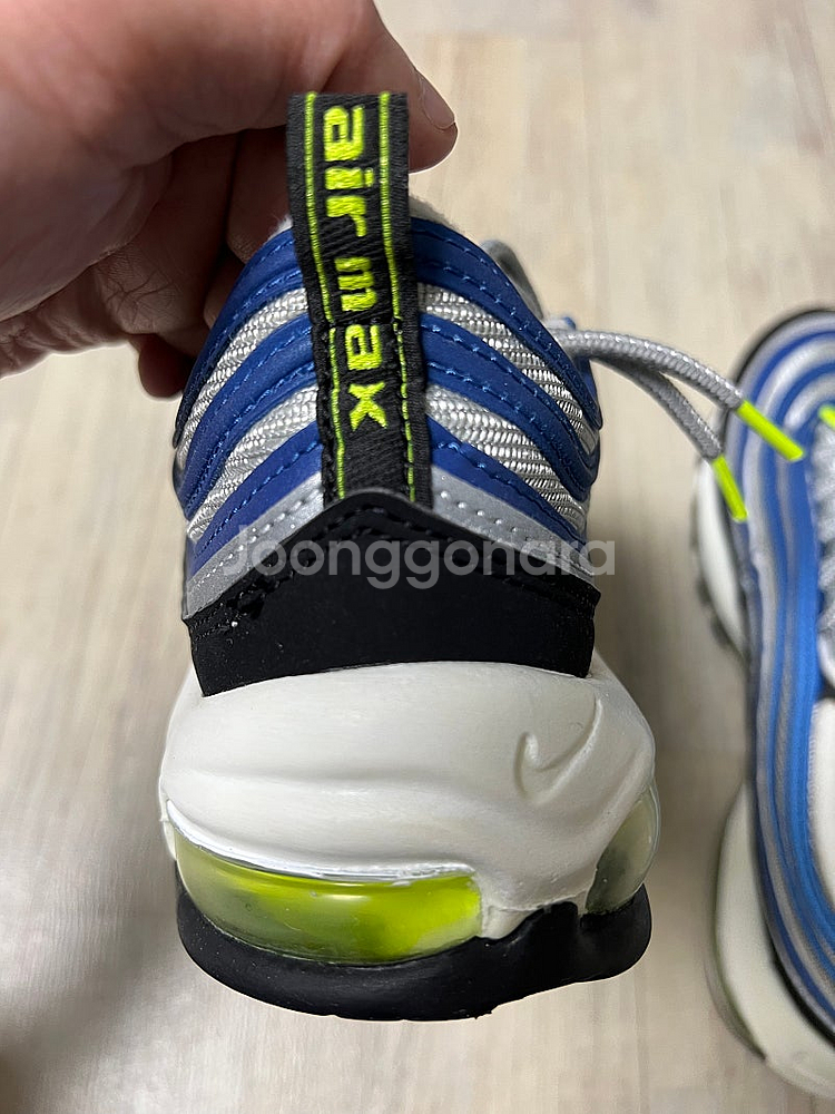 나이키 에어맥스97 아틀란틱 블루255mm 판매합니다....--7