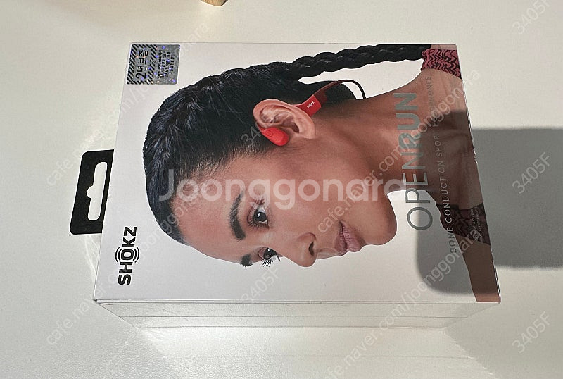 샥즈 오픈런 S803 레드 골전도 이어폰 판매합니다.--0