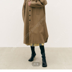 (미착용) MAISONMARAIS 메종마레 BLOOMING MC COAT 트렌치코트 (KHAKI) 34사이즈