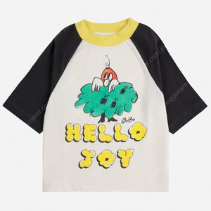 (새상품, 정품) 25ss 보보쇼즈 hello joy 라그랑 소매 반팔 티셔츠 6/7, 8/9