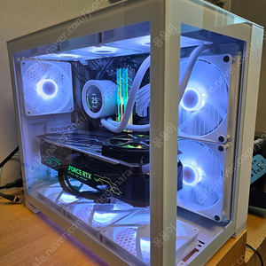 게임용 반본체 5800x3d / 64 gb 풀뱅 / NZXT 280 피시 본체