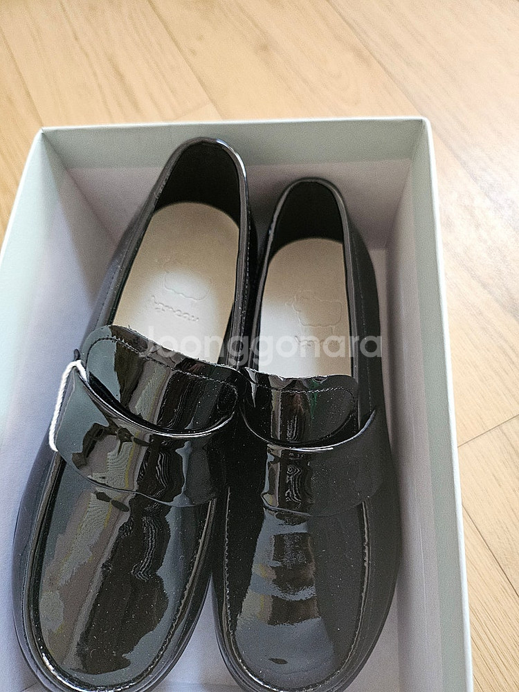 새제품 앙뉴 모러스 블랙창 학생화 185mm 콩쿨 입학...--3