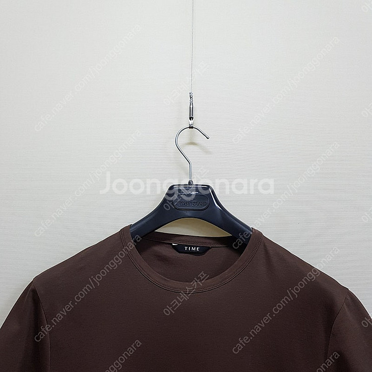한섬 타임옴므 21SS 브라운 티셔츠 105사이즈--1