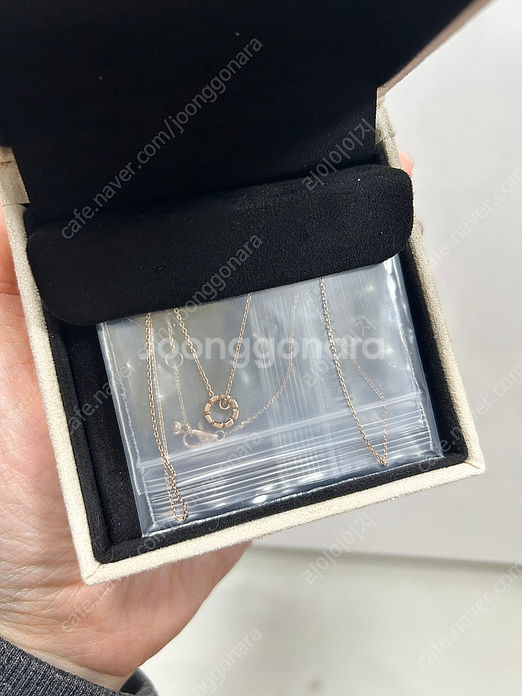 디디에두보 14k 로즈골드 목걸이--1