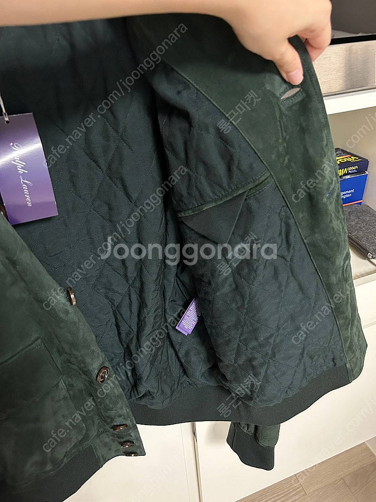 정품 새상품) 랄프로렌 퍼플라인 스웨이드 자켓--5