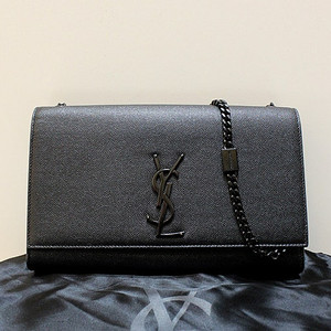 [중고명품다올] 생로랑 YSL 모노그램 케이트 블랙 미듐 사첼 체인 숄더백 364021 상태 A급