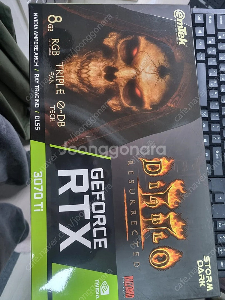 이엠텍 3070ti storm dark 디아블로--5