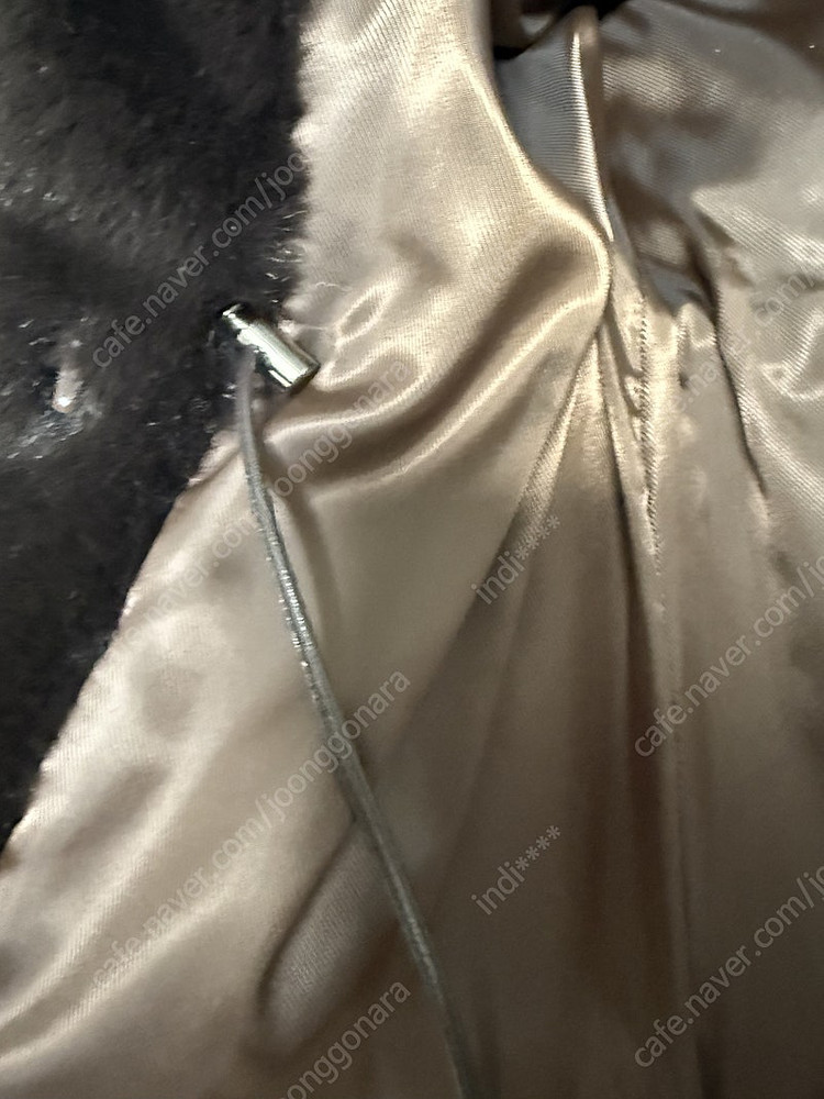 홍메리 드멜 페이크퍼 조끼 마호가니 브라운 거의 새거--2