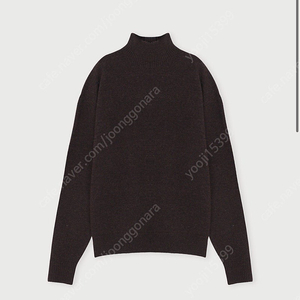 에토스 HALF NECK WOOLY KNIT 브라운