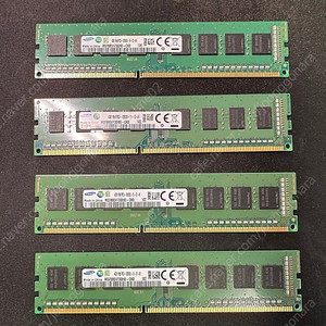 [개인] 삼성전자 DDR3 4G PC3-12800 단면 램 4개 각개 판매합니다.