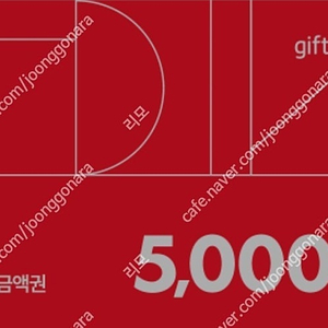 다이소 5000원 금액권