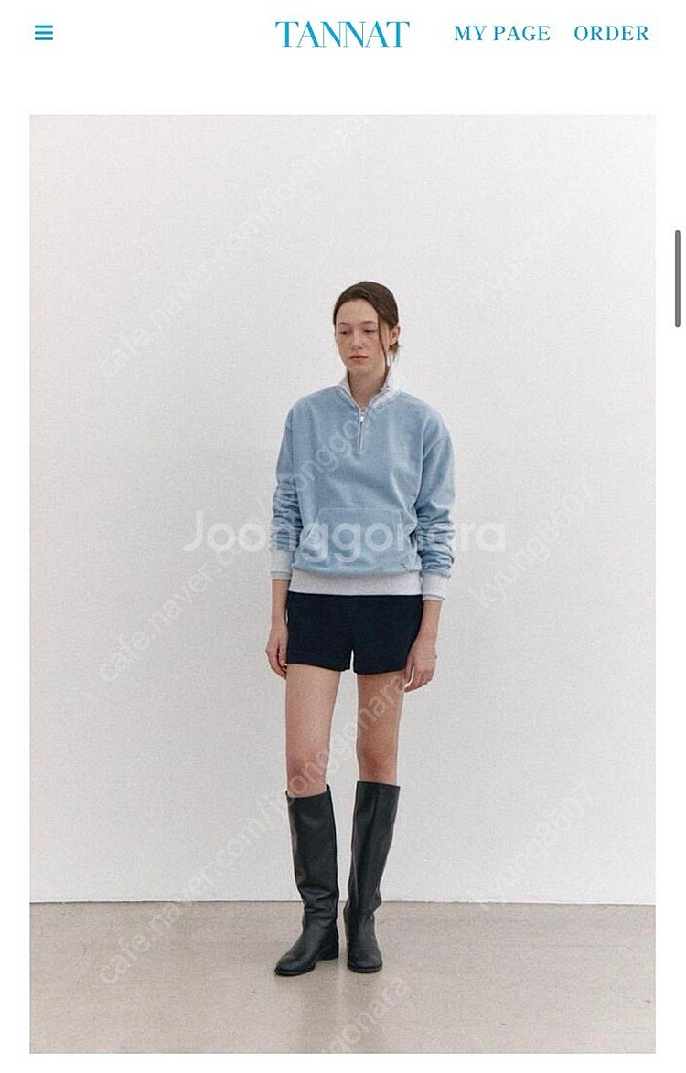 타낫 벨루아 하프 집업--1