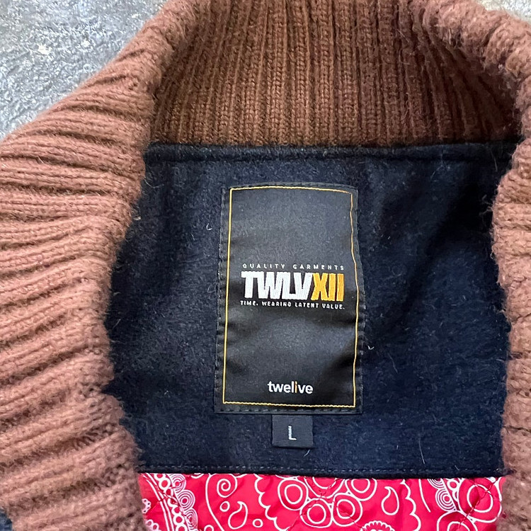 L) 트웰라이브 카우레더 바시티자켓 소가죽 스타디움자켓 야구점퍼 아메카지 이미지