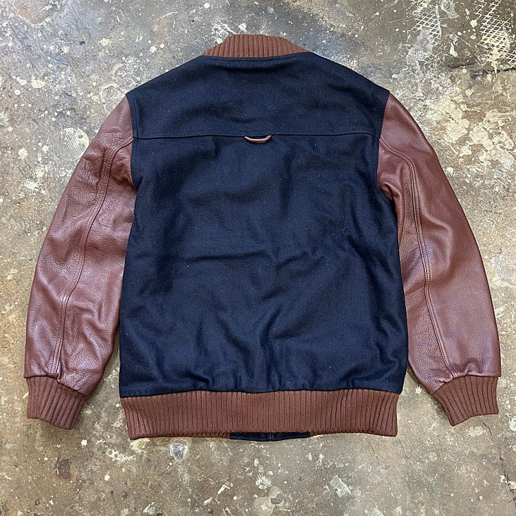 L) 트웰라이브 카우레더 바시티자켓 소가죽 스타디움자켓 야구점퍼 아메카지 이미지