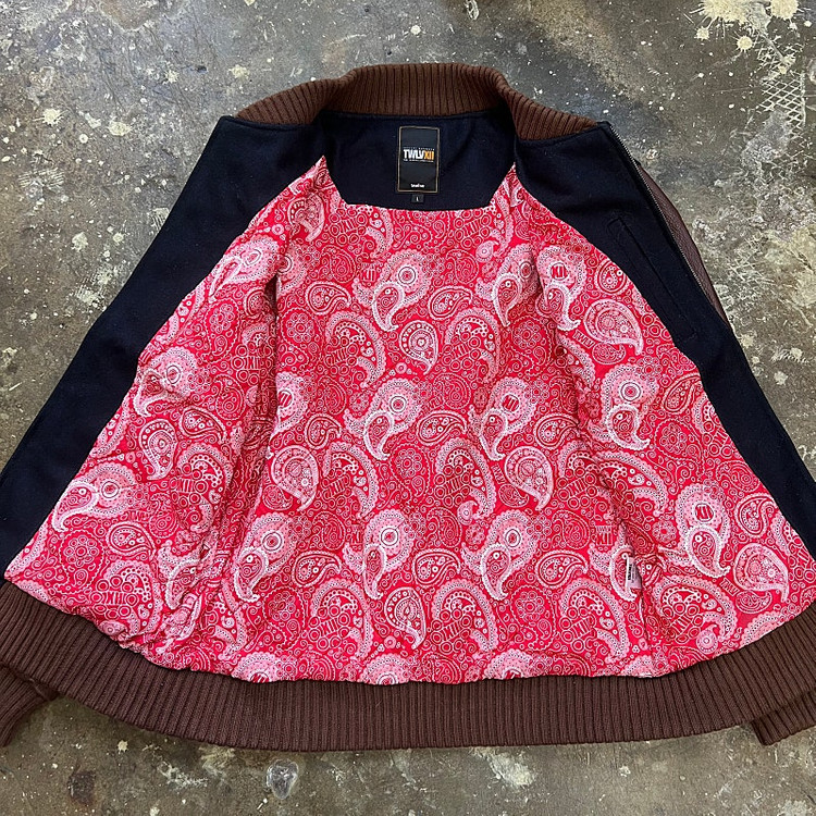 L) 트웰라이브 카우레더 바시티자켓 소가죽 스타디움자켓 야구점퍼 아메카지 이미지