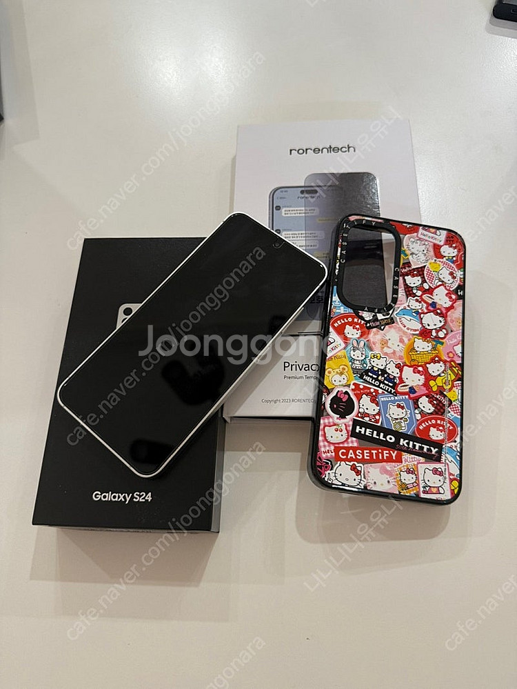 갤럭시s24 실버색상 256g--0