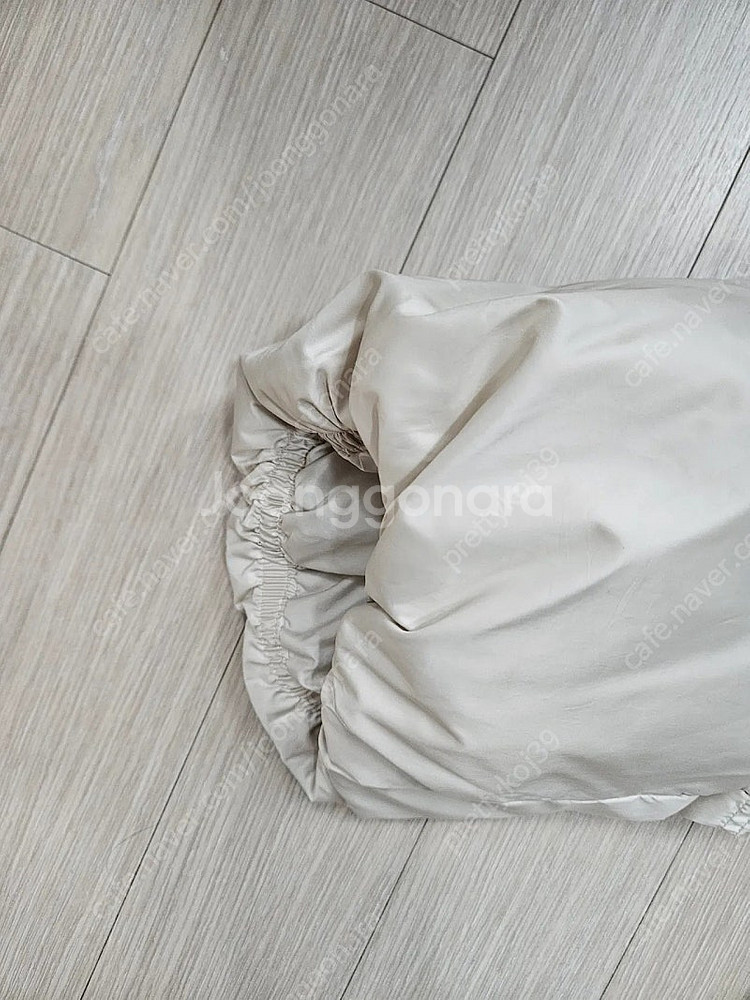 한섬 오브제 후드 다운 점퍼--7
