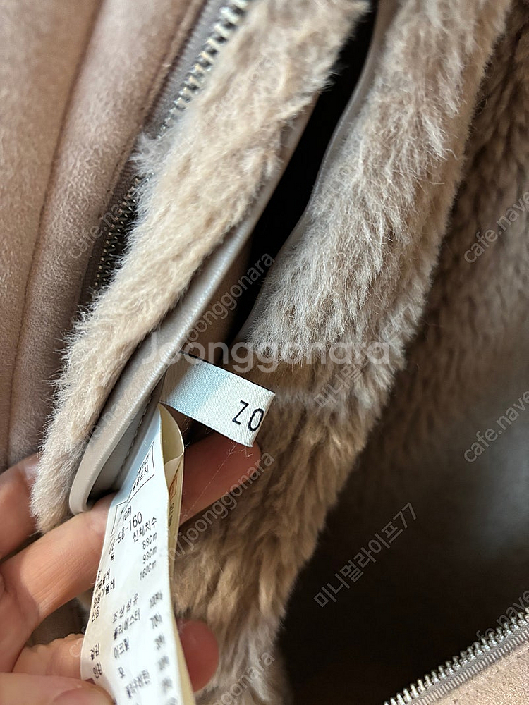 ZOOC 주크 쥬크 양면 리버시블 왕폭스 후드코트롱무스탕 정가100만원대 189000원--3