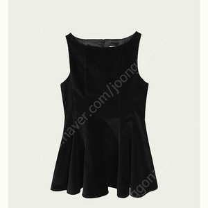 리본빛 Velvet Flare Mini Dress