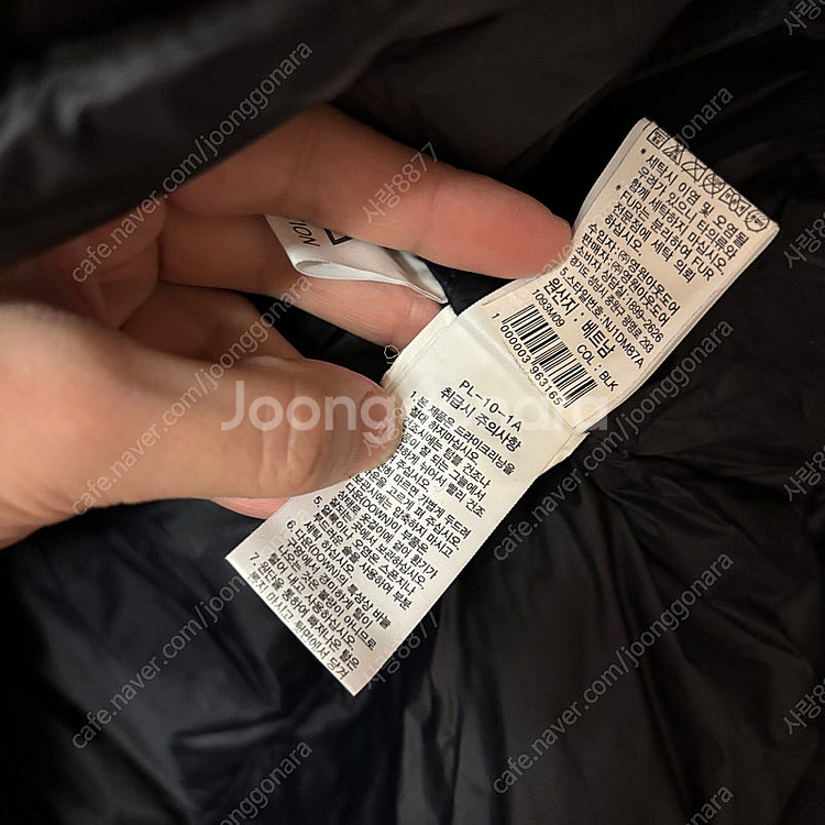 노스페이스 구스다운 여성 하프 패딩 S--8