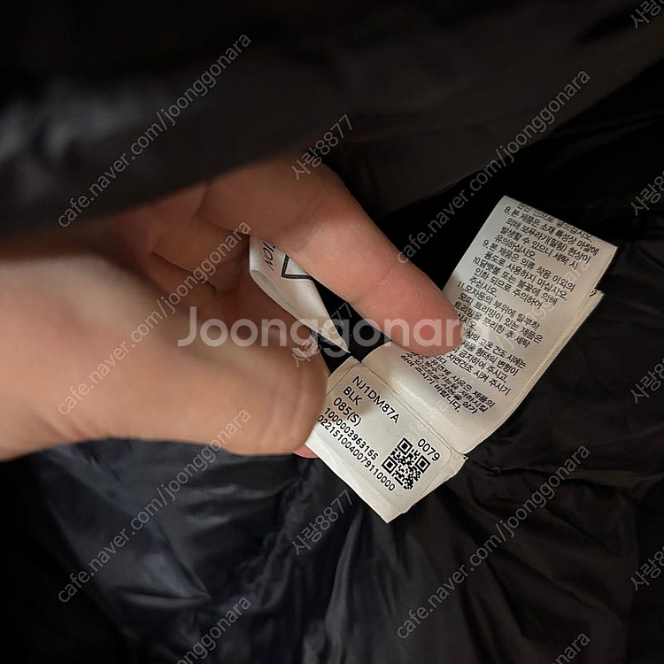 노스페이스 구스다운 여성 하프 패딩 S--9