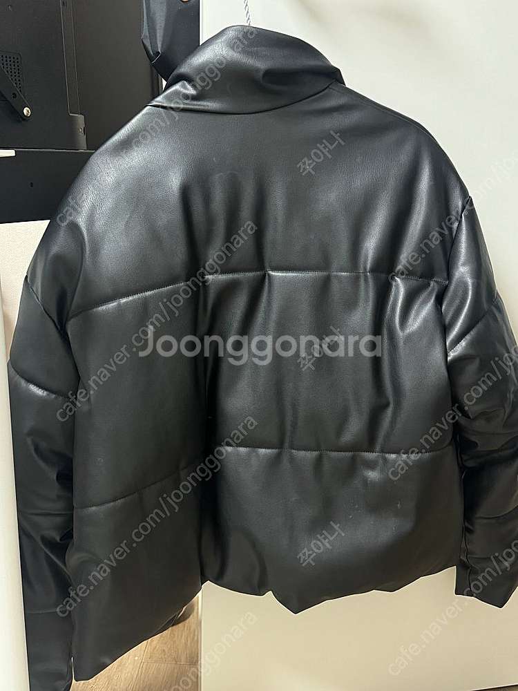 자라 페이크 레더 패딩 점퍼 S(55)--1