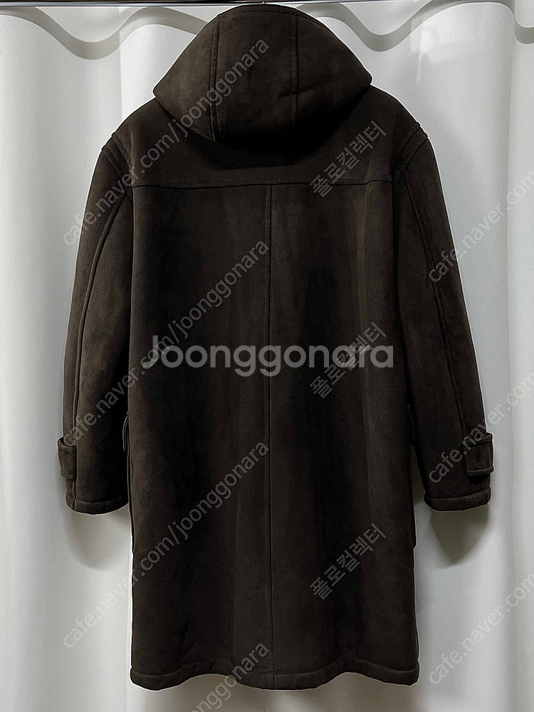 90's 폴로 랄프로렌 스웨이드 무스탕 시어링 더플코트...--1