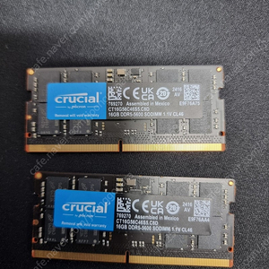 마이크론 크루셜 Crucial ddr5 5600 32gb(16gb×2) 택포 9