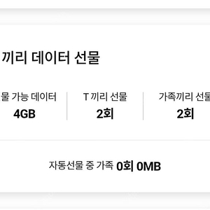 skt데이터 2gb 판매