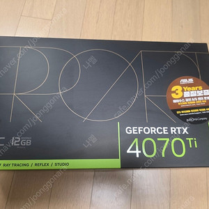 RTX4070ti Asus Proart 판매합니다.