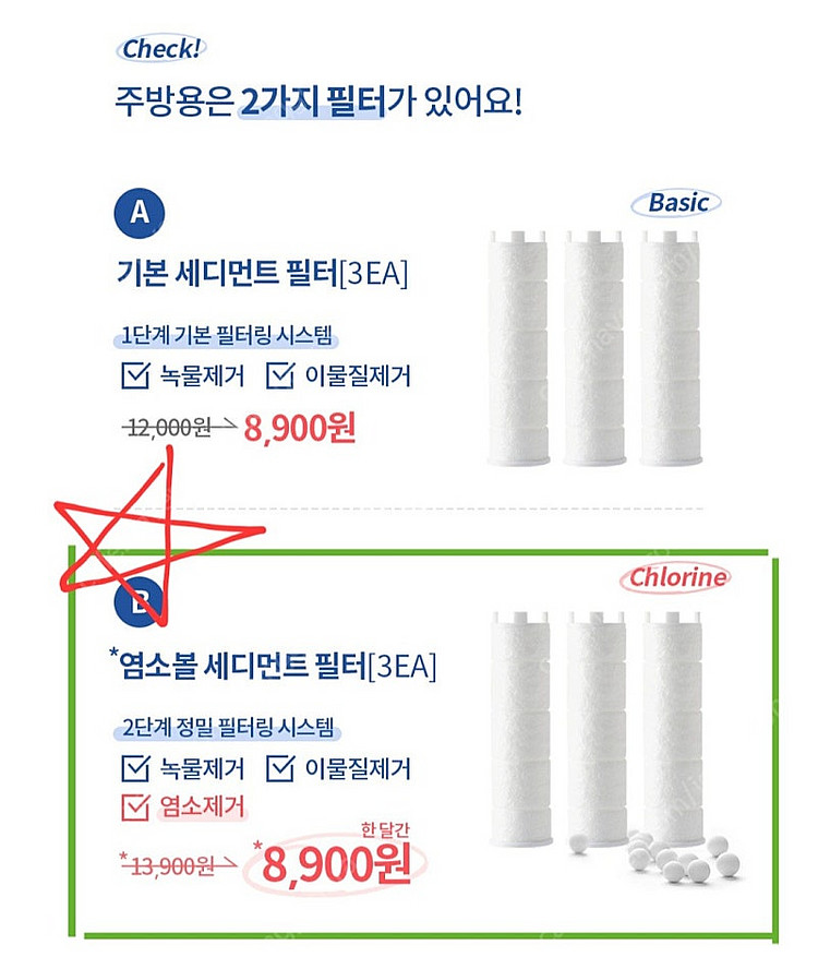 닥터제로 주방용 필터 4개--1