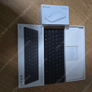 마이크로소프트 Designer Compact Keyboard (블랙) + Modern Mobile Mouse (화이트) 키보드 마우스셋트