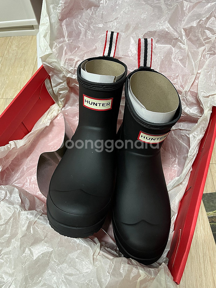 헌터 플레이숏 레인부츠 220mm--0