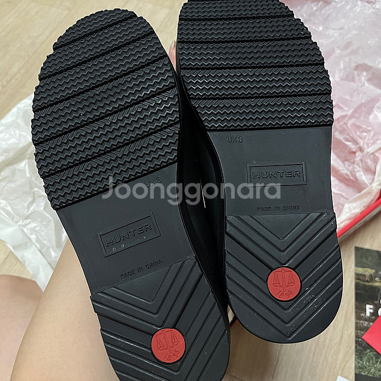 헌터 플레이숏 레인부츠 220mm--3