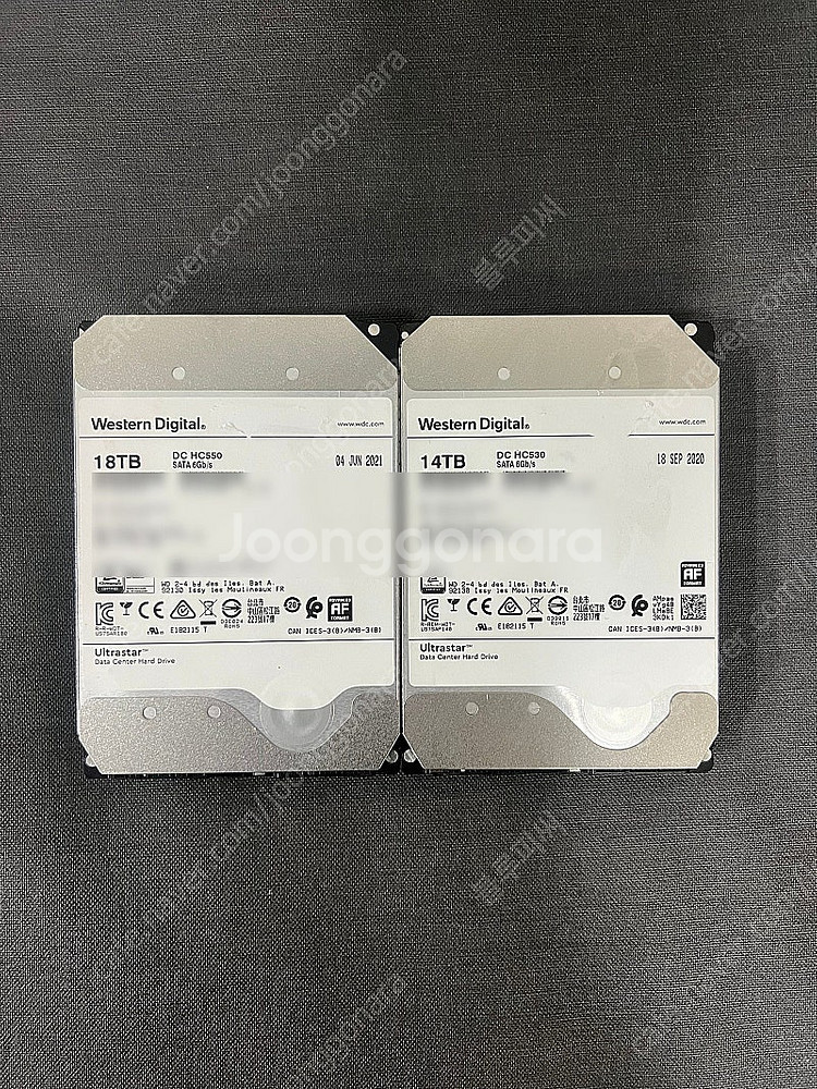 [판매] WD,도시바 HDD 14TB/18TB/3TB/...--0