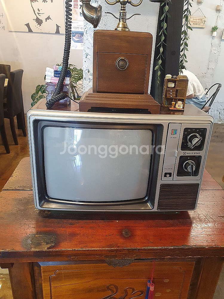 옛날 오래된 1988년 금성사 티비 TV 옛날티비 금성사TV 흑백TV 흑백티비 칼라티비--1