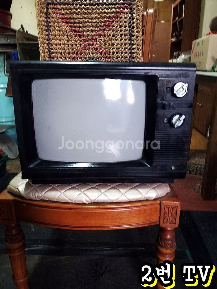 옛날 오래된 1988년 금성사 티비 TV 옛날티비 금성사TV 흑백TV 흑백티비 칼라티비--7