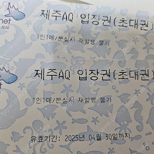 제주 아쿠아플라넷 이용권