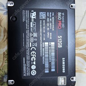 삼성 860 pro 512gb ssd 팝니다.