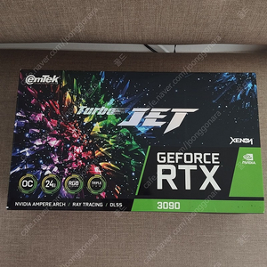 이엠텍 RTX 3090 TURBO JET OC D6X 24GB