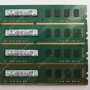 [메모리(램)] 가장 호환성이 좋은 ’삼성+양면+10600U’ 4GB DDR3(PC3) 16GB(4GBx4개) 메모리 개당 4천원 일괄 16,000원에 판매합니다.