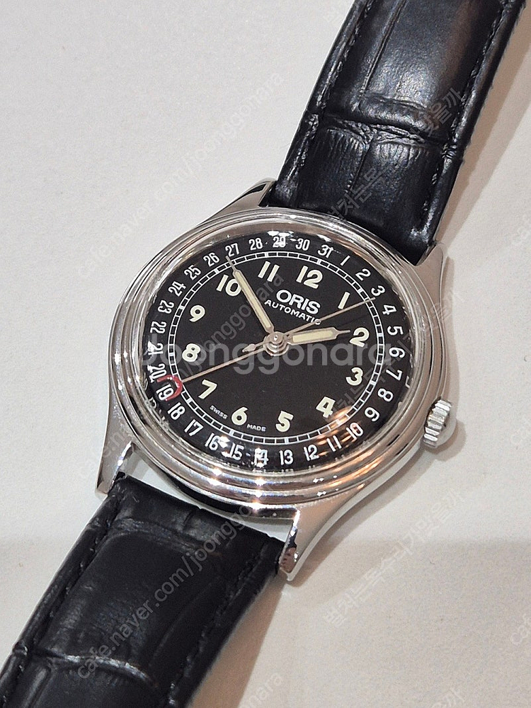 오리스 포인터데이트 검판 34mm 팝니다.--0