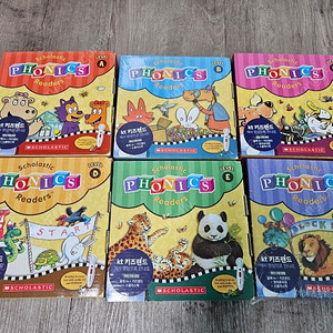 스콜라스틱 기초리더스 파닉스리더스A~F(scholastic phonicsreaders)~미개봉포함 새책수준